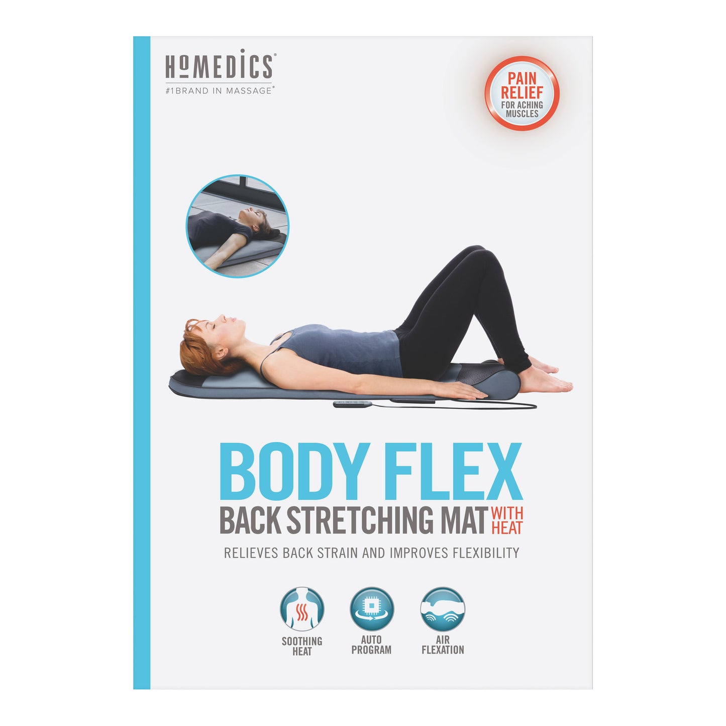 Body Flex Back Stretching Mat with Heat